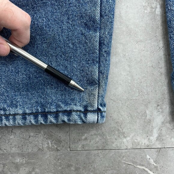 Vintage LL Bean Jeans Mens 34x31 Flannel Lined Natural Fit Double L Workwear - Picture 10 of 14